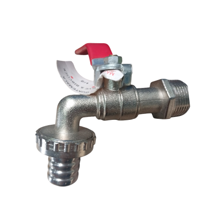 Llave de Chorro Palanca Roja de 3/4''