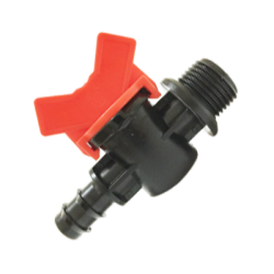 Conector con llave de Paso y Rosca 16 MM
