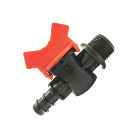 Conector con llave de Paso y Rosca 16 MM