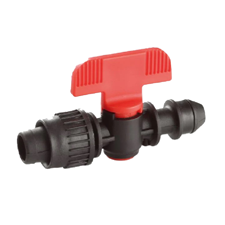 Conector con llave de paso de Inicio a Cinta de Goteo